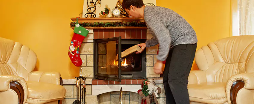Rusted Metal Fireplace Restoration in Mukilteo, Washington