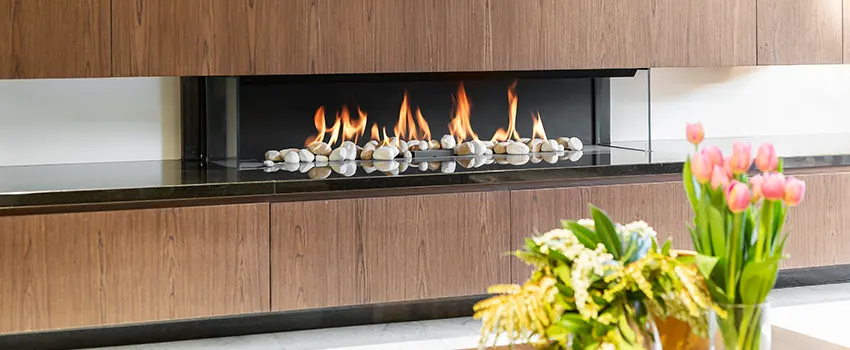 Double-height Fireplace Design Refurbishment in Mukilteo, Washington